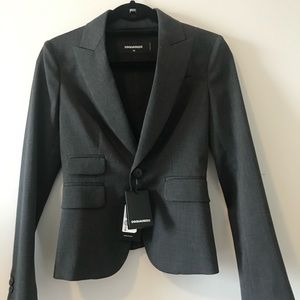 NWT DSquared2 grey blazer size 36